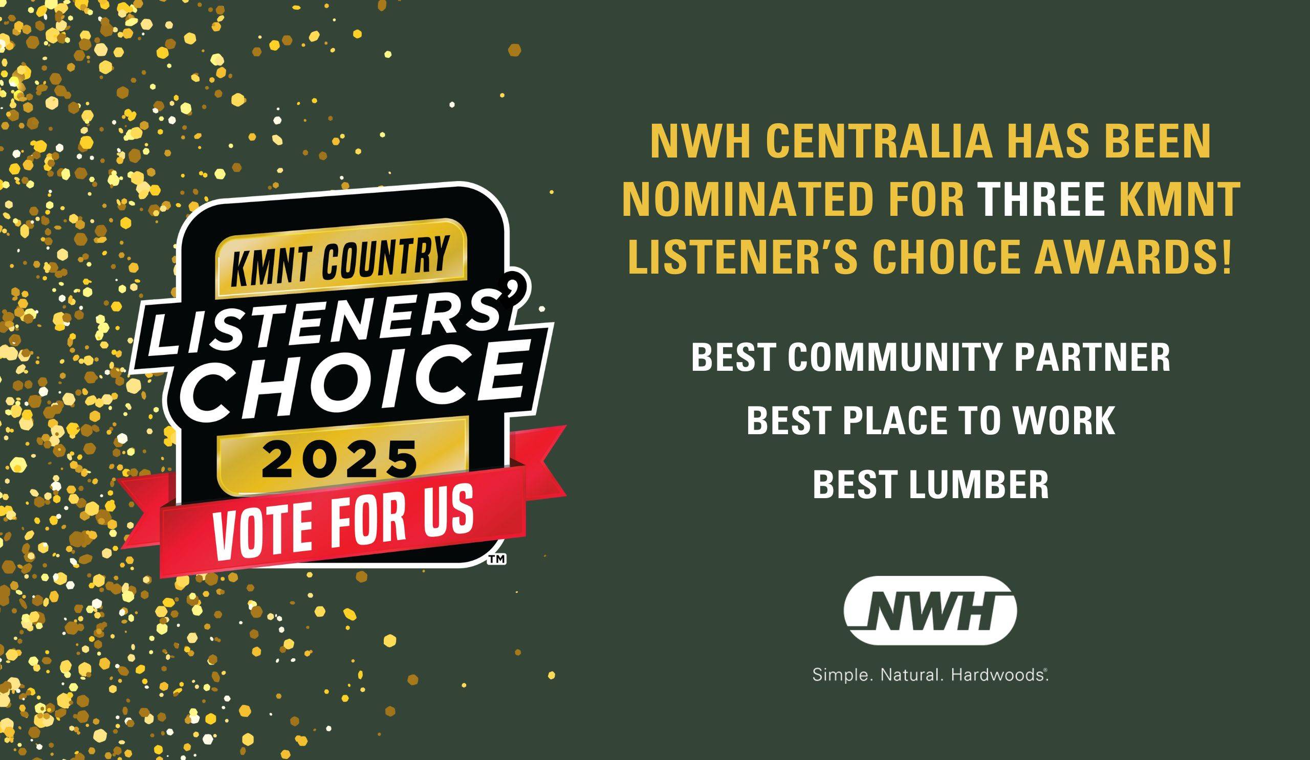 NWH Centralia Nominated for Three KMNT Listener's Choice Awards